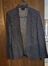 Ladies edge to edge Marks and Spencers Linen Jacket size 8