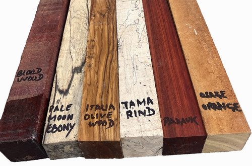 Pack exotic woods blanks - 6,