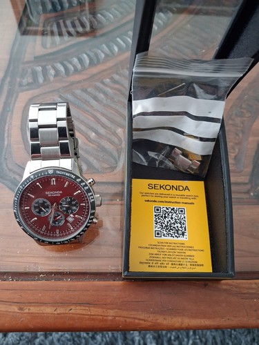 Sekonda chronograph quartz - sekonda, red