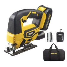 Cordless Jig Saw Electric jigsaw with 21V  Li-Ion Battery and Charger + Blade