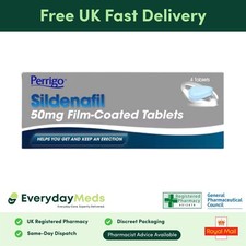 Sildenafil 50mg Tablets x4 | Perrigo Viagra Alternative | QUESTIONNAIRE REQUIRED
