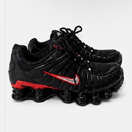 Nike shox black red low - nike,