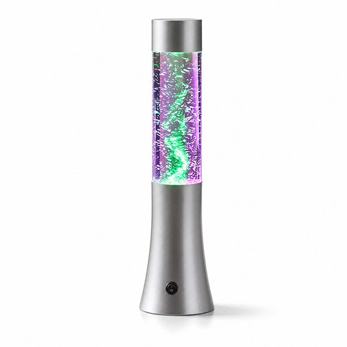 Glitter lamp silver - silver, shimmering