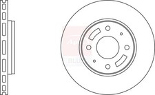 2x Brake Discs Pair Vented