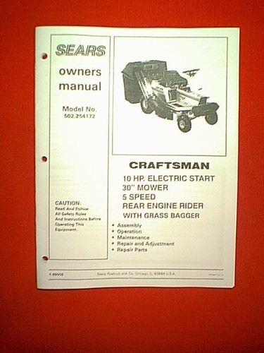 Craftsman hp rear - craftsman,