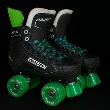 Bauer X-LS Custom Quad Roller Skates Size 9 EU 44