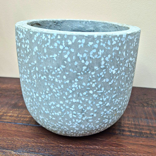 Grey white speckled terazzo - &,