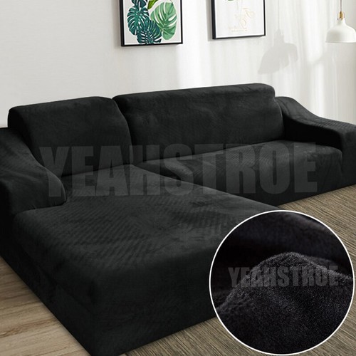 Velvet elastic stretch sofa - velvet,