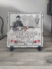 UDR "Remember the Fallen" Photo Slate (Ulster Defence Regiment, Lest we Forget)