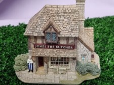**RARE**  Lilliput Lane   **Jones the Butcher** Village Shop Boxed & Certificate