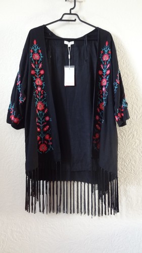 Black monsoon kimono - black,