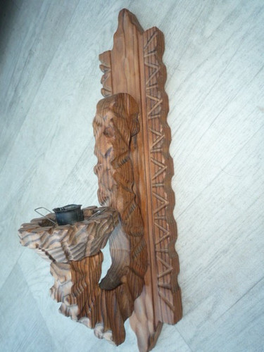 Vintage solid wood wall - solid,