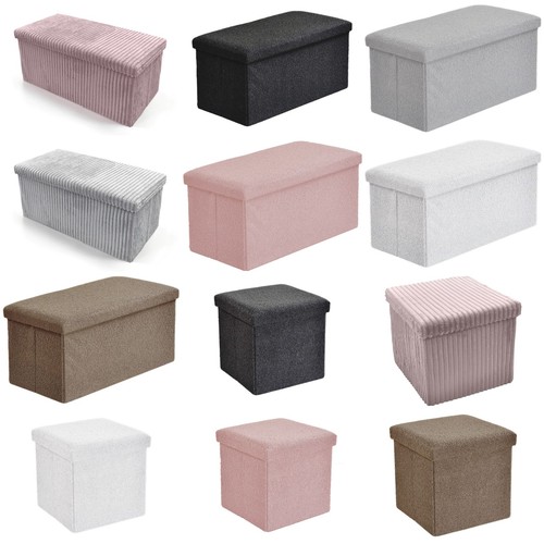 Folding ottoman storage box - ottoman,