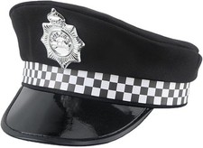 Police hat with badge unisex - hat,