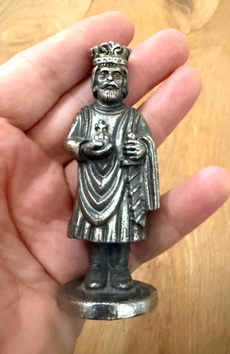 Vintage metal chess - metal,
