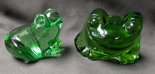 Vintage green glass - green,