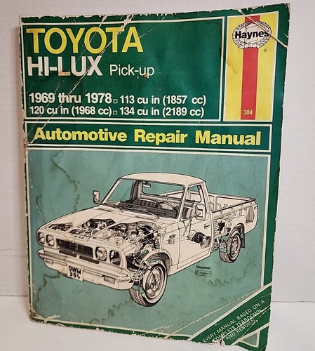 Haynes toyota lux - toyota, hi-lux
