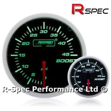 52mm Prosport Super Green White Turbo Diesel 45 Psi Boost Gauge Kit - TDI DIESEL
