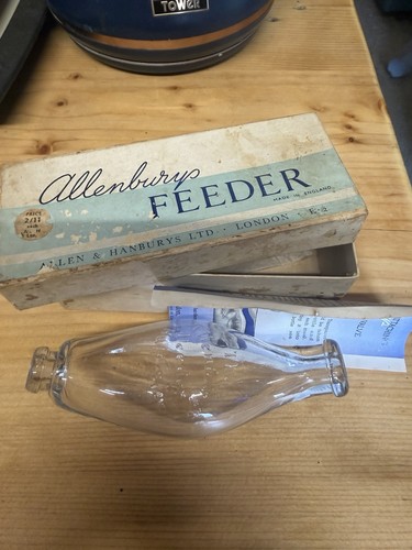 Allenburys vintage glass - glass, baby