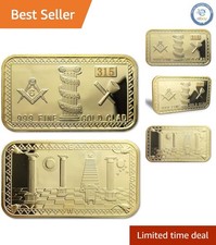 Unique Gold Clad Masonic