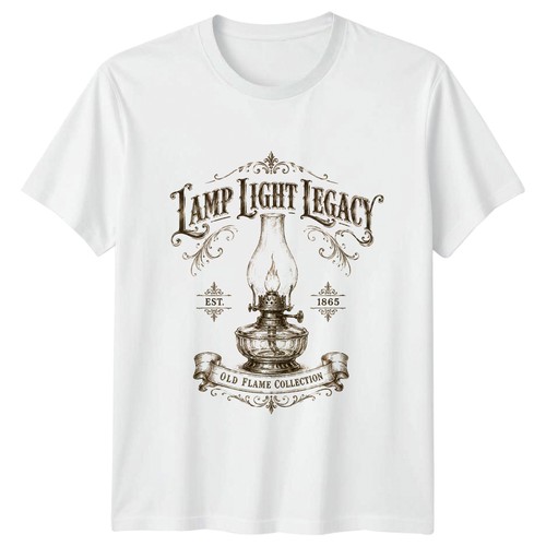 Vintage oil lamp shirt - lamp, t-shirt