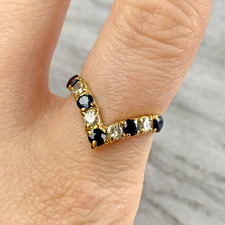 18 ct Gold Sapphire & Diamond