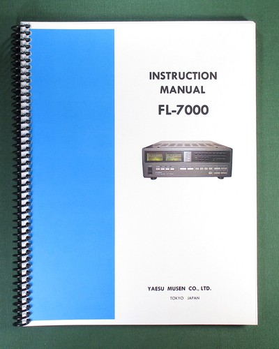 Yaesu 7000 instruction - yaesu, fl-7000