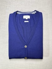 Jack Wills Extra Fine Merino Wool Cardigan Lightweight Top Men’s M [228]