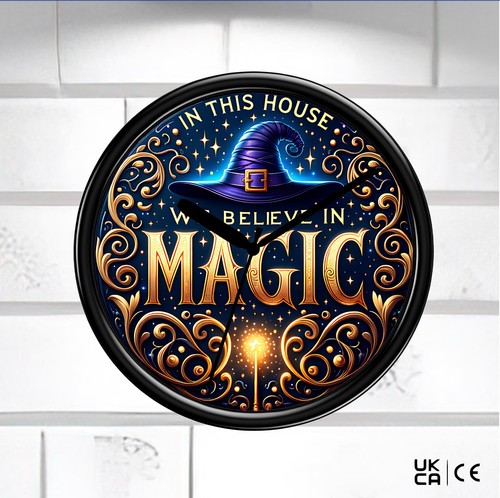 Magic wall clock - wall,