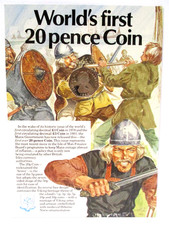 Rare 1982 Isle of Man 20p Coin World's First Twenty Pence Pobjoy Mint Sealed