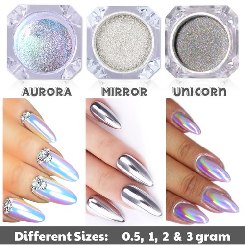 Unicorn aurora mirror nail - aurora,