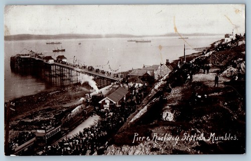 Wales postcard pier and - postcard,