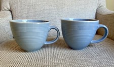 Waitrose Large Blue Mug Pair
