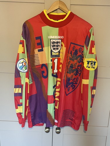 England retro football shirt