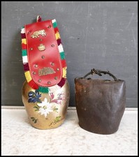 Vintage 2 x Metal Cow Animal