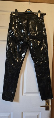 Topshop leather look jeans - leather,
