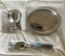 vintage Silver Plated Christening Gift Keepsake