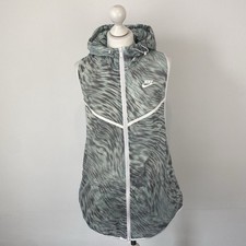 Nike Hyperfuse Running Gilet Jacket Windbreaker Grey Sleeveless Medium Ladies