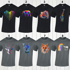 Animal Design Mens T Shirts Animal Lover Design Elephant Gorilla Dogs Giraffe