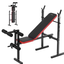 VEVOR Weight Bench Sit up Bench Home Gym Strength Training Adjustable Foldable