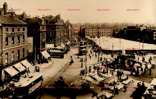 Nottingham market place 1925 - place,