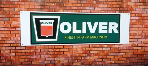 Oliver tractor banner classic - oliver,