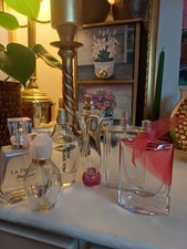 6 Empty Glass Decorative Perfume Bottles