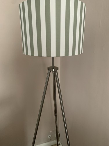 Floor lamp chrome - chrome, tripod