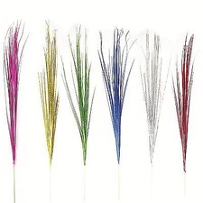24x Artificial Holographic / Metallic Shiny Bear Grass Stems!