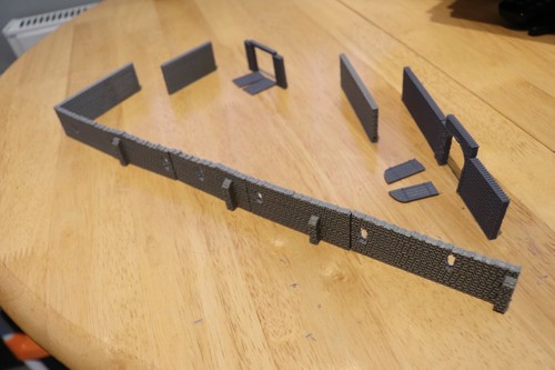 Hougoumont wall set - set, 15mm