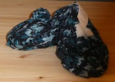 Fat Face Multi Knit Ballerina Cosy Socks Slippers BNWT Blue