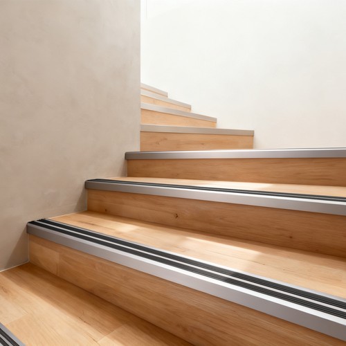 Anodised aluminium stair - aluminium,