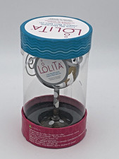 Lolita Love My Mini-Wine Visions Of Reindeer Christmas Glass Enesco BNWT  In Box