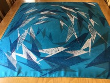 RARE JACQMAR VINTAGE 1960s BOAC SPEEDBIRD SILK SCARF.  VGC.  31 x 30 INCHES.   #